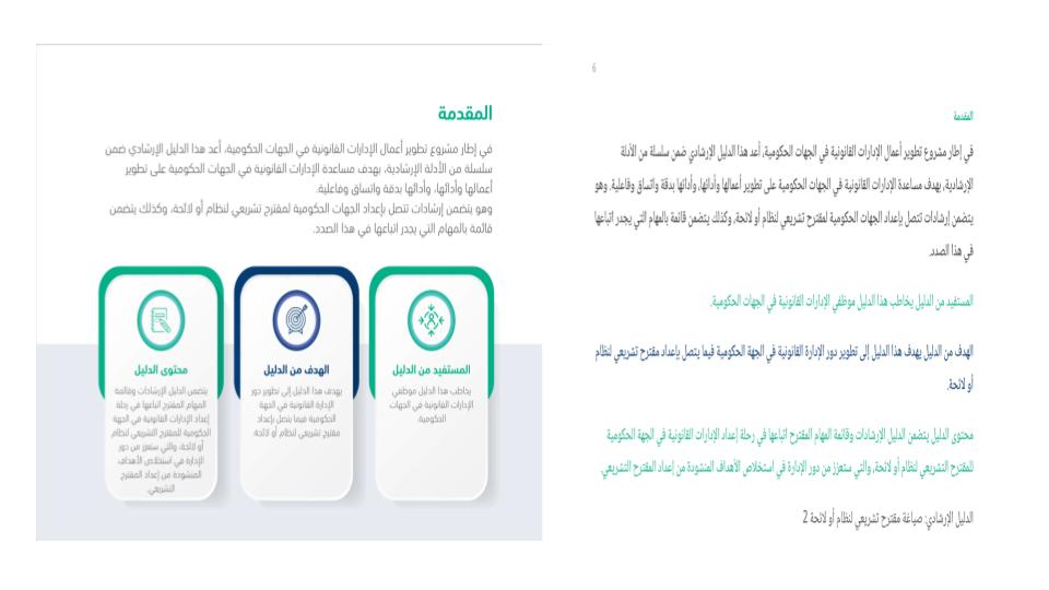 The original page shows a heading, an intro paragraph, and three side-by-side cards; qalam's extraction keeps each card whole and in right-to-left order.